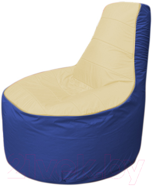 Бескаркасное кресло Flagman Трон Т1.1-2014 (бежевый/синий)