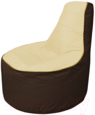 Бескаркасное кресло Flagman Трон Т1.1-2019 (бежевый/коричневый)