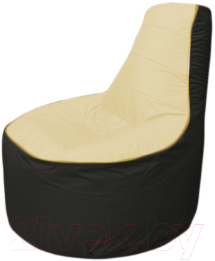 Бескаркасное кресло Flagman Трон Т1.1-2024 (бежевый/черный)