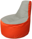 Бескаркасное кресло Flagman Трон Т1.1-2205 (серый/оранжевый) - 