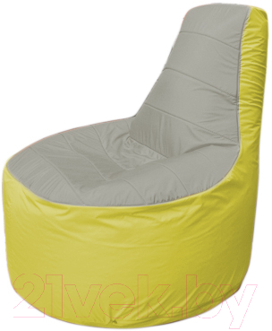 Бескаркасное кресло Flagman Трон Т1.1-2206 (серый/желтый)
