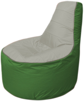Бескаркасное кресло Flagman Трон Т1.1-2208 (серый/зеленый) - 