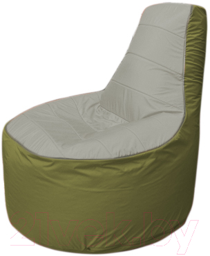 Бескаркасное кресло Flagman Трон Т1.1-2210 (серый/оливковый)