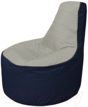 Бескаркасное кресло Flagman Трон Т1.1-2216 (серый/темно-синий)