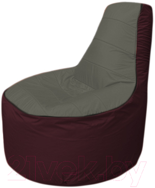 Бескаркасное кресло Flagman Трон Т1.1-2301 (темно-серый/бордовый)