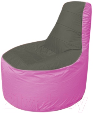 Бескаркасное кресло Flagman Трон Т1.1-2303 (темно-серый/розовый)