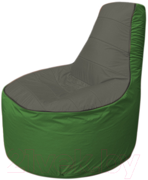 Бескаркасное кресло Flagman Трон Т1.1-2308 (темно-серый/зеленый)