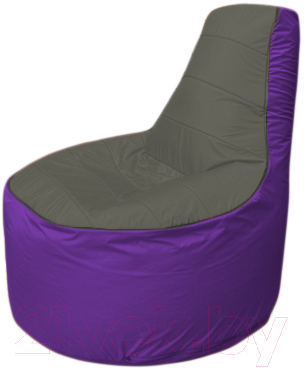 Бескаркасное кресло Flagman Трон Т1.1-2318 (темно-серый/фиолетовый)