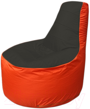 Бескаркасное кресло Flagman Трон Т1.1-2405 (черный/оранжевый)