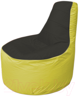 Бескаркасное кресло Flagman Трон Т1.1-2406 (черный/желтый)