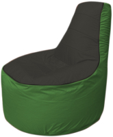 Бескаркасное кресло Flagman Трон Т1.1-2408 (черный/зеленый) - 