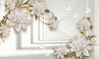 

Фотообои бесшовные Citydecor, Цветочная абстракция 8 3D