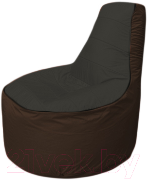 Бескаркасное кресло Flagman Трон Т1.1-2419 (черный/коричневый)