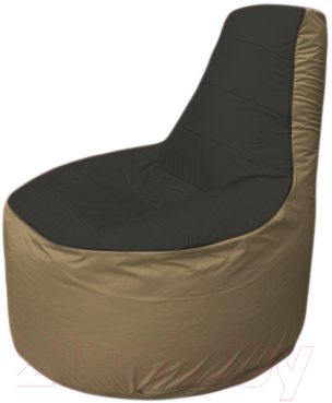 Бескаркасное кресло Flagman Трон Т1.1-2421 (черный/темно-бежевый)