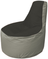 Бескаркасное кресло Flagman Трон Т1.1-2422 (черный/серый) - 
