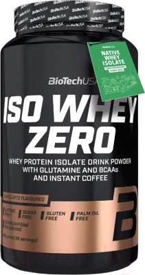 Протеин BioTechUSA Iso Whey Zero / I00003643 (908г, кофе латте)