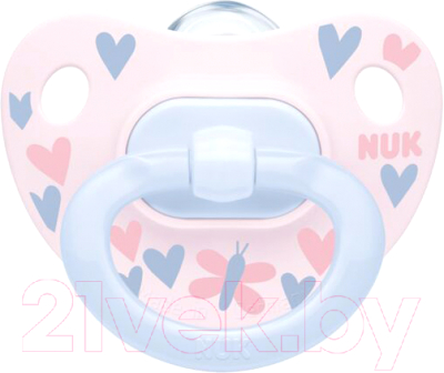 

Пустышка NUK, Голубой;розовый, Happy Days / 10730271