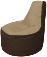 Бескаркасное кресло Flagman Трон Т1.1-2119 (темно-бежевый/коричневый) - 