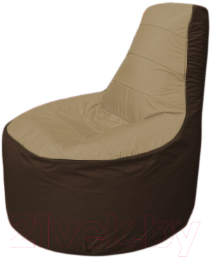 Бескаркасное кресло Flagman Трон Т1.1-2119 (темно-бежевый/коричневый)