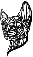 Декор настенный Arthata Сиамская кошка 30x40-B / 101-1 (черный) - 
