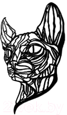 Декор настенный Arthata Сиамская кошка 30x40-B / 101-1 (черный)
