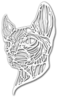 Декор настенный Arthata Сиамская кошка 30x40-V / 101-1 (белый) - 