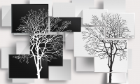 

Фотообои бесшовные Citydecor, Дерево 3D Инь-янь