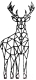 Декор настенный Arthata Благородный олень 40x80-B / 104-1 (черный) - 
