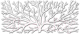 Декор настенный Arthata Крона большого дерева 25x50-V / 105-1 (белый) - 