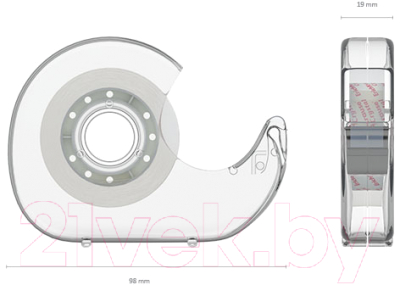 Изображение товара Диспенсер для скотча Erich Krause Crystal / 19445