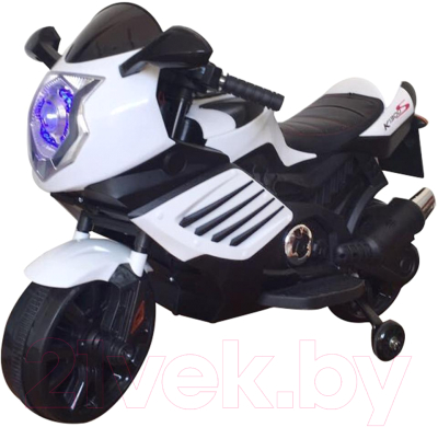 Детский мотоцикл Bugati ST00053-WH-BK (белый/черный)