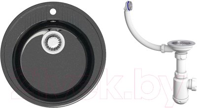 

Мойка кухонная Elmar, M-02 + cифон Grand 3 1/2"