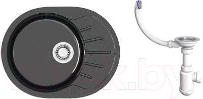 

Мойка кухонная Elmar, M-03 + cифон Sanplast Grand 3 1/2"
