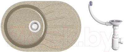 

Мойка кухонная Elmar, M-04 + cифон Grand 3 1/2"