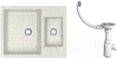 

Мойка кухонная Elmar, M-08 + cифон Grand 3 1/2"
