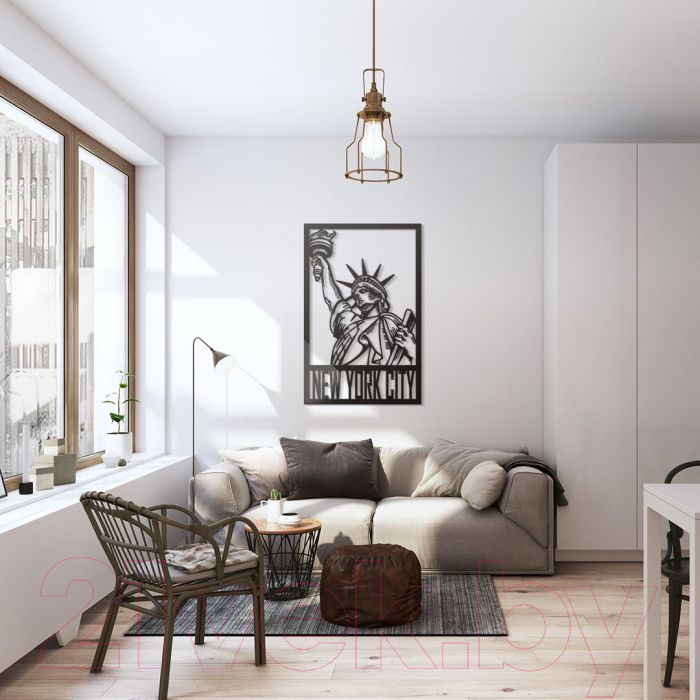 Декор настенный Arthata Статуя свободы 50x70-B / 106-1 (черный) — фото 2