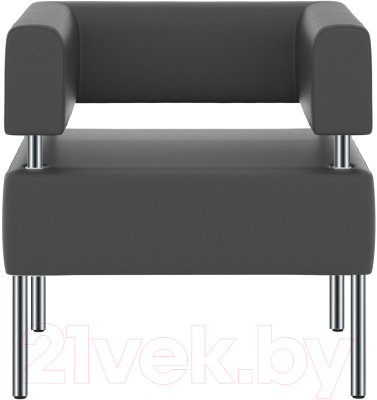 Кресло мягкое Euroforma МС МСK Euroline 996 (железно-серый)