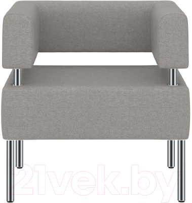 Кресло мягкое Euroforma МС МСK Kardif/Woolen 10 (асфальт)