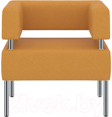 Кресло мягкое Euroforma МС МСK Kardif/Woolen 14 (оранжевый)