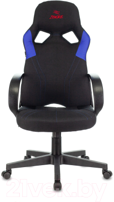Кресло геймерское Бюрократ Zombie Runner (черный/синий)