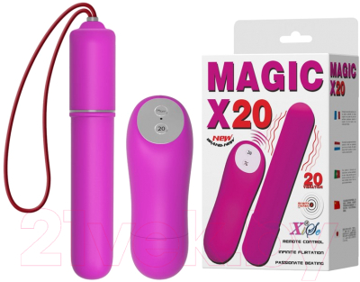 Вибромассажер Baile Magic X20 / BI-014190 (фиолетовый)