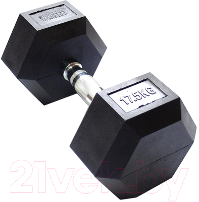 

Гантель Original FitTools, Черный, Oft / FT-HEX-17.5