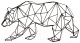 Декор настенный Arthata Белый медведь 50x95-B / 110-1 (черный) - 
