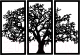 Декор настенный Arthata Дерево на закате 95x145-B / 112-3 (черный) - 