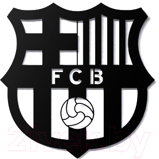 Декор настенный Arthata Football Club Barcelona 35x35-B / 113-1 (черный)