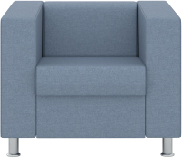 Кресло мягкое Euroforma Аполло APK Kardif/Woolen 15 (светло-синий) - 