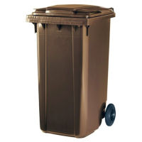 Контейнер для мусора Ese 240л (коричневый) - 