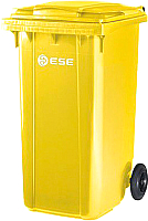 Контейнер для мусора Ese 240л (желтый) - 
