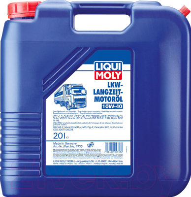 

Моторное масло Liqui Moly, LKW Langzeit 10W40 / 4733