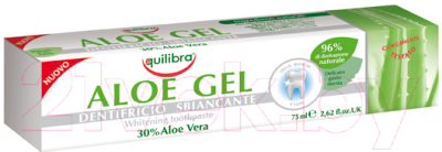 Зубная паста Equilibra Aloe Gel отбеливающая (75мл)